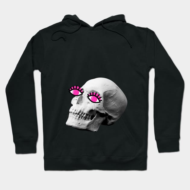 Pink Skull Hoodie by Cryptocactos 